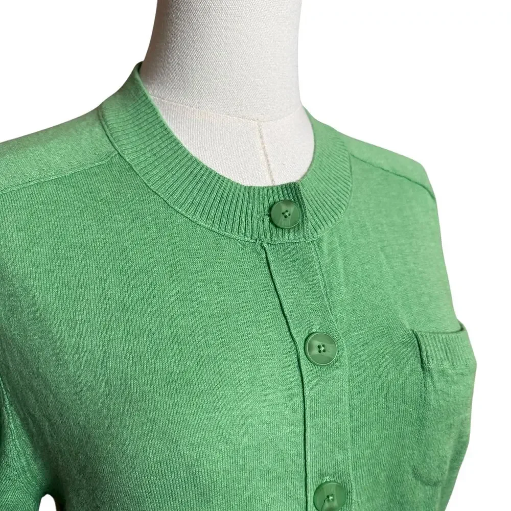 Anthropologie Maeve NEW Short -Sleeve Crew-Neck Cardigan Sweater Size XS - Picture 8 of 10